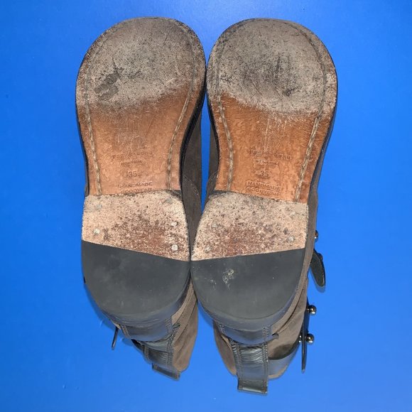 RAG & BONE Dark Brown Suede Ankle Boots Size 5 - Picture 5 of 5